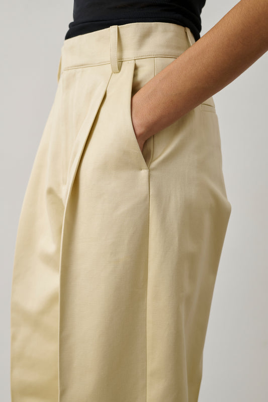 Pantalon Graham - Crème - Coton - Femme