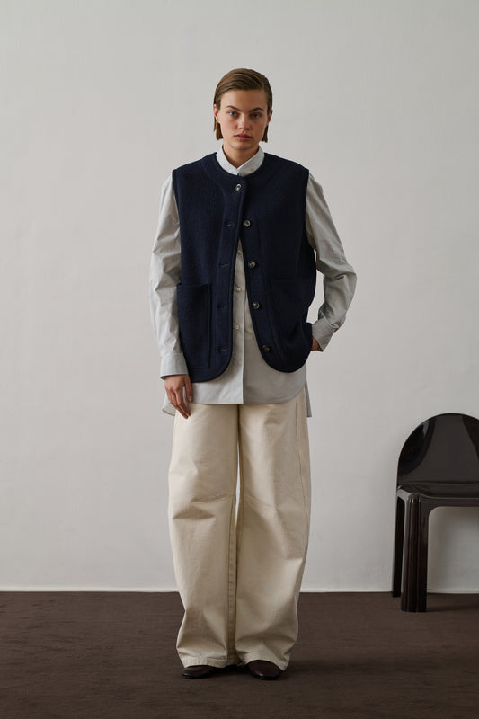 Veste Chicago - Navy - Laine - Femme