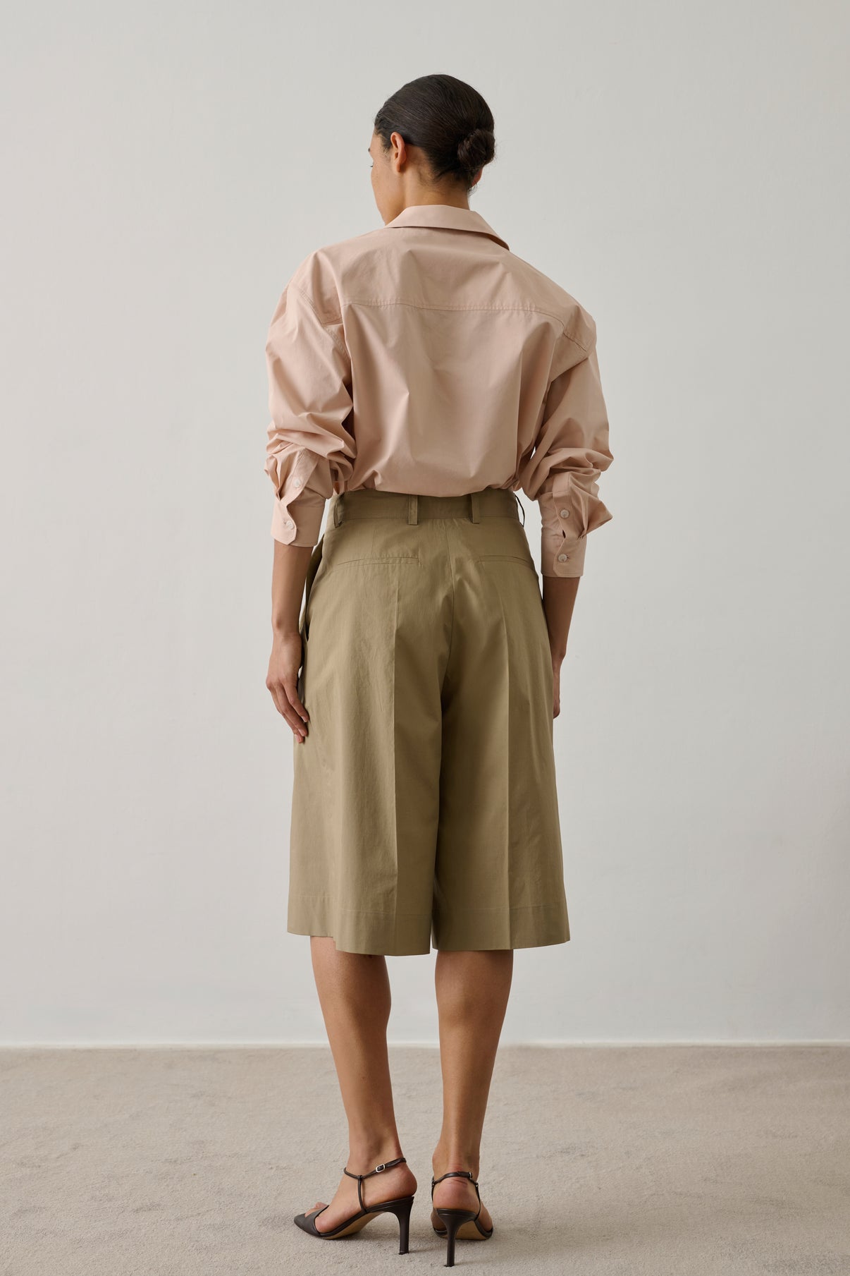 Bermuda Imogen - Sable - Coton - Femme vue 2