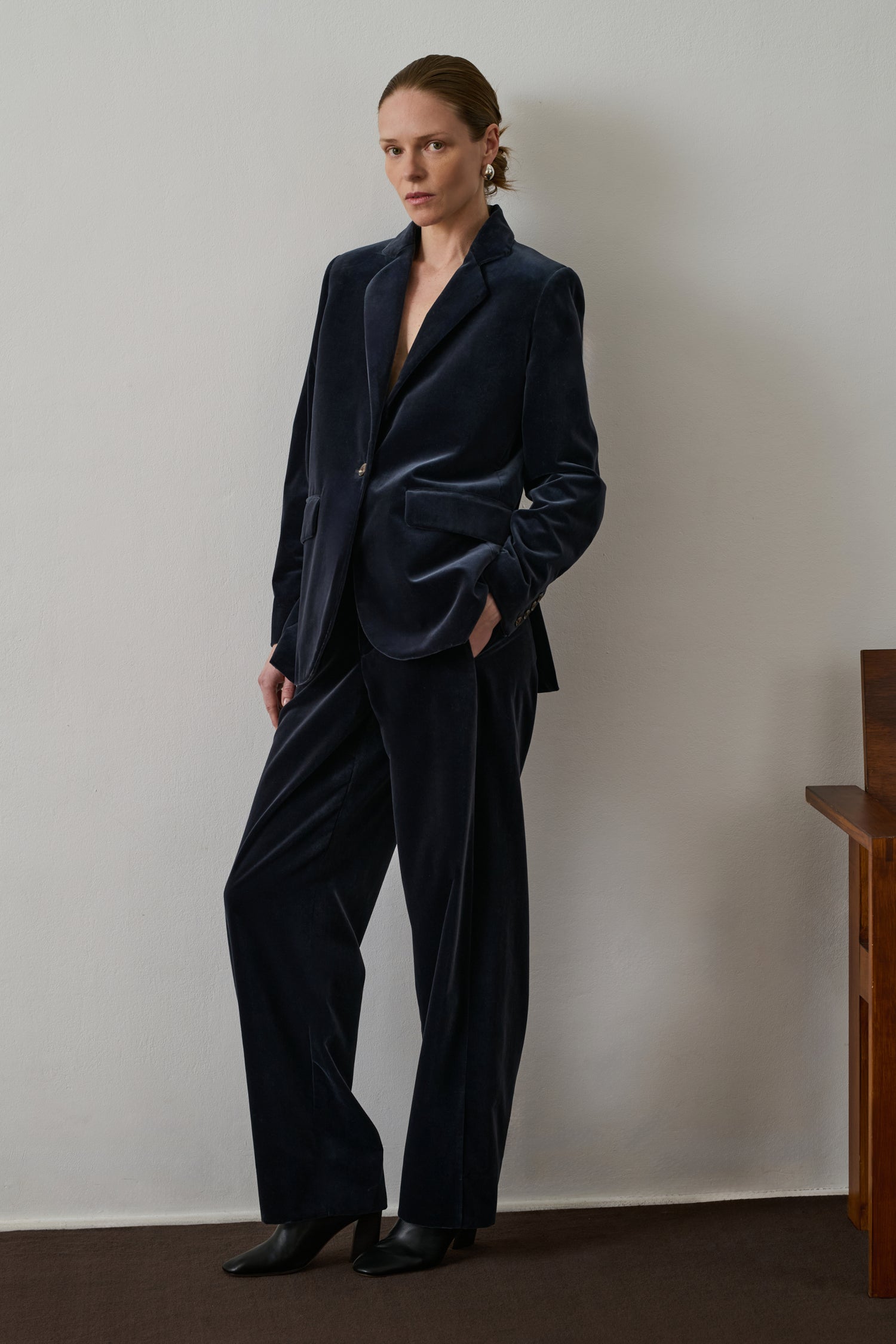 Pantalon Celestin - Gris Anthracite - Coton - Femme