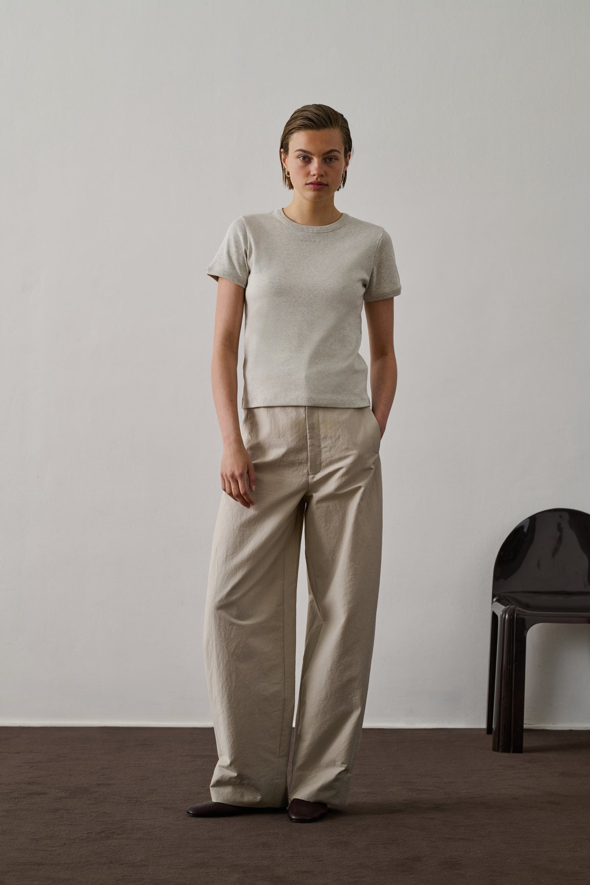 Tee-Shirt Aristide - Gris Chiné - Coton - Femme vue 1