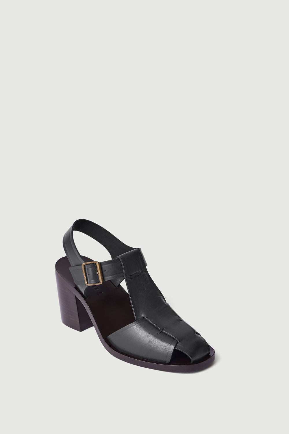 Sandales Vera - Gris Anthracite - Cuir - Femme vue 2
